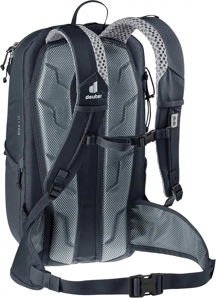 Deuter（ドイター）BIKE ONE（バイクワン）16リットル　ブラックのチェスト＆ヒップストラップ