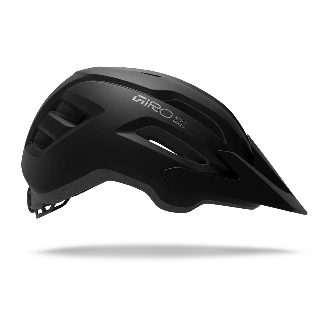 GIRO Fixture II ヘルメット Matte Stone/Green Rush 側面