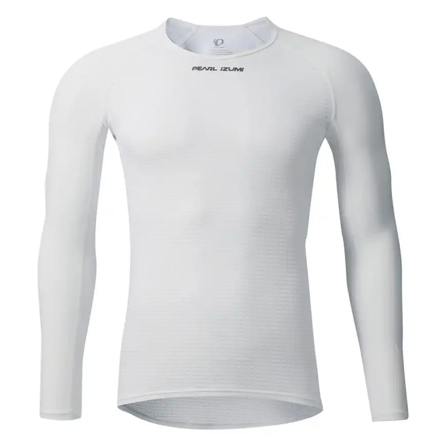 PEARL iZUMi 110 コールドシェイドロングスリーブ　カラー：White 前面
