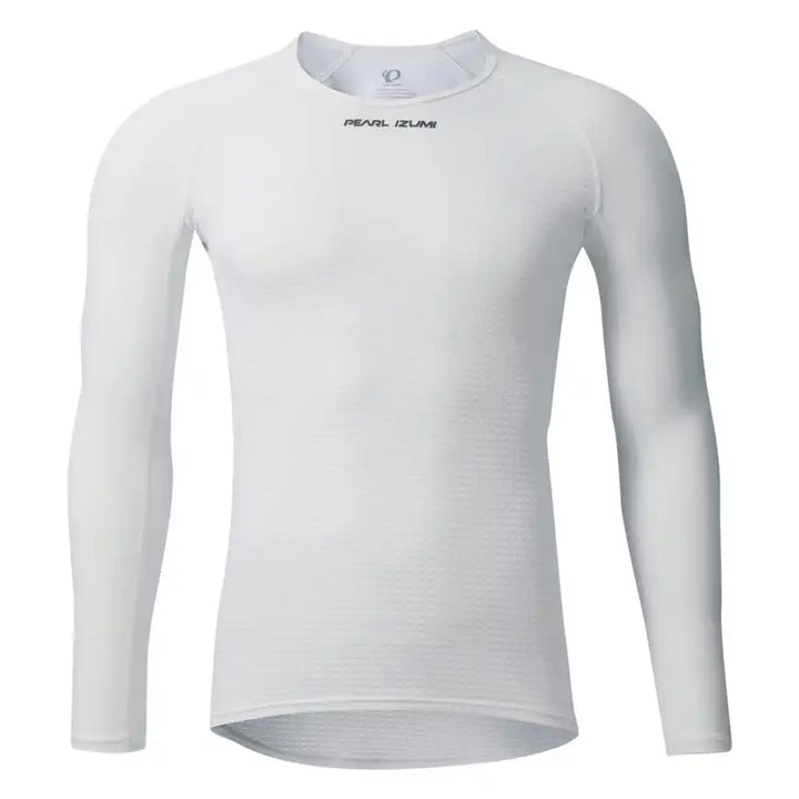 PEARL iZUMi 110 コールドシェイドロングスリーブ　カラー：White 前面