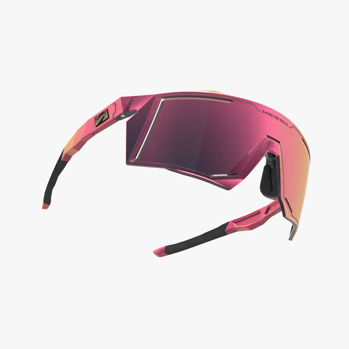 SCICON SPORTS アイウェアAEROSTORM カラー：マルチミラーサンバースト　斜め前下から