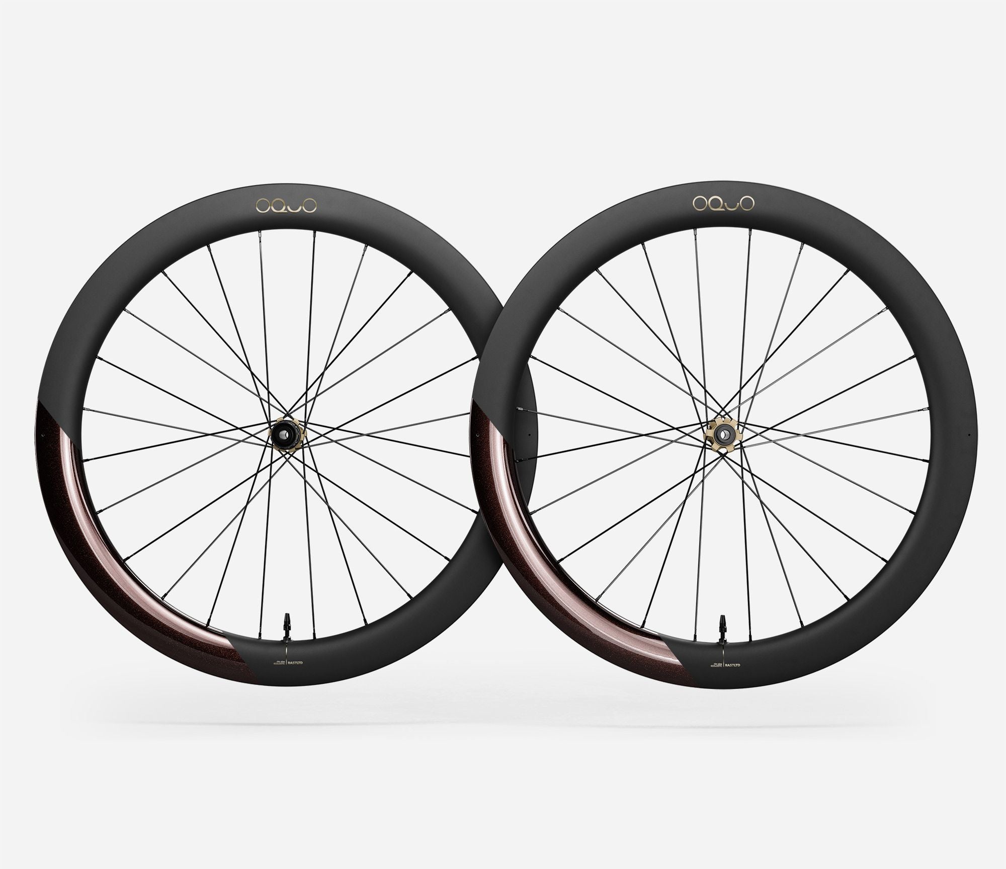 AAAZZZ999ジャンク品 カーボンホイール OQUO RP57 LTD OQUO RA57 LTD｜万能なエアロ57mmで巡航も登り返しも速くするホイール