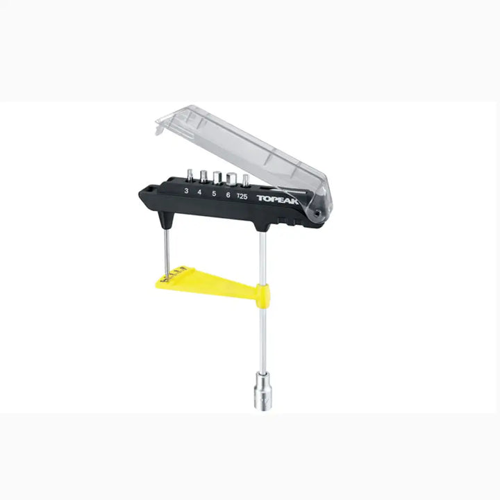 TOPEAK（トピーク）コンボトルクレンチ＆ビットセット　3・4・5・6ｍｍの六角とT25のビットが付属する