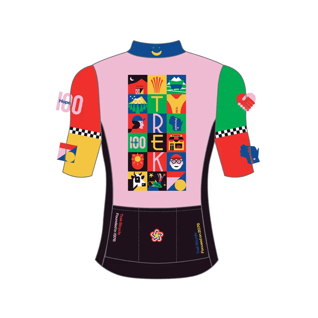 Trek First 50 サイクリングジャージ 背中側（イラストイメージ）