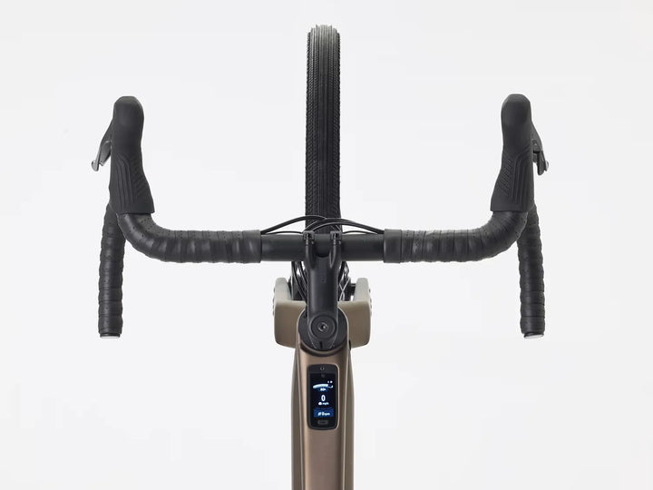 Trek Checkpoint+ SL5（トレック チェックポイント プラス SL5）カラー / Matte Bronze Age/Dark Web ハンドル周りを真上から撮影