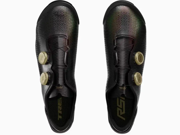 Trek RSLロードサイクリングシューズ　カラー：Black/Red (dark)　アングル：真上