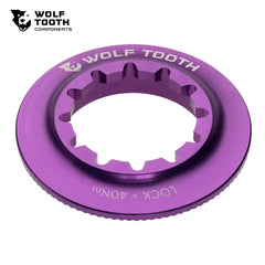 ウルフトゥース センターロックローターロックリング インターナルスプラインタイプのウルトラバイオレットパープル