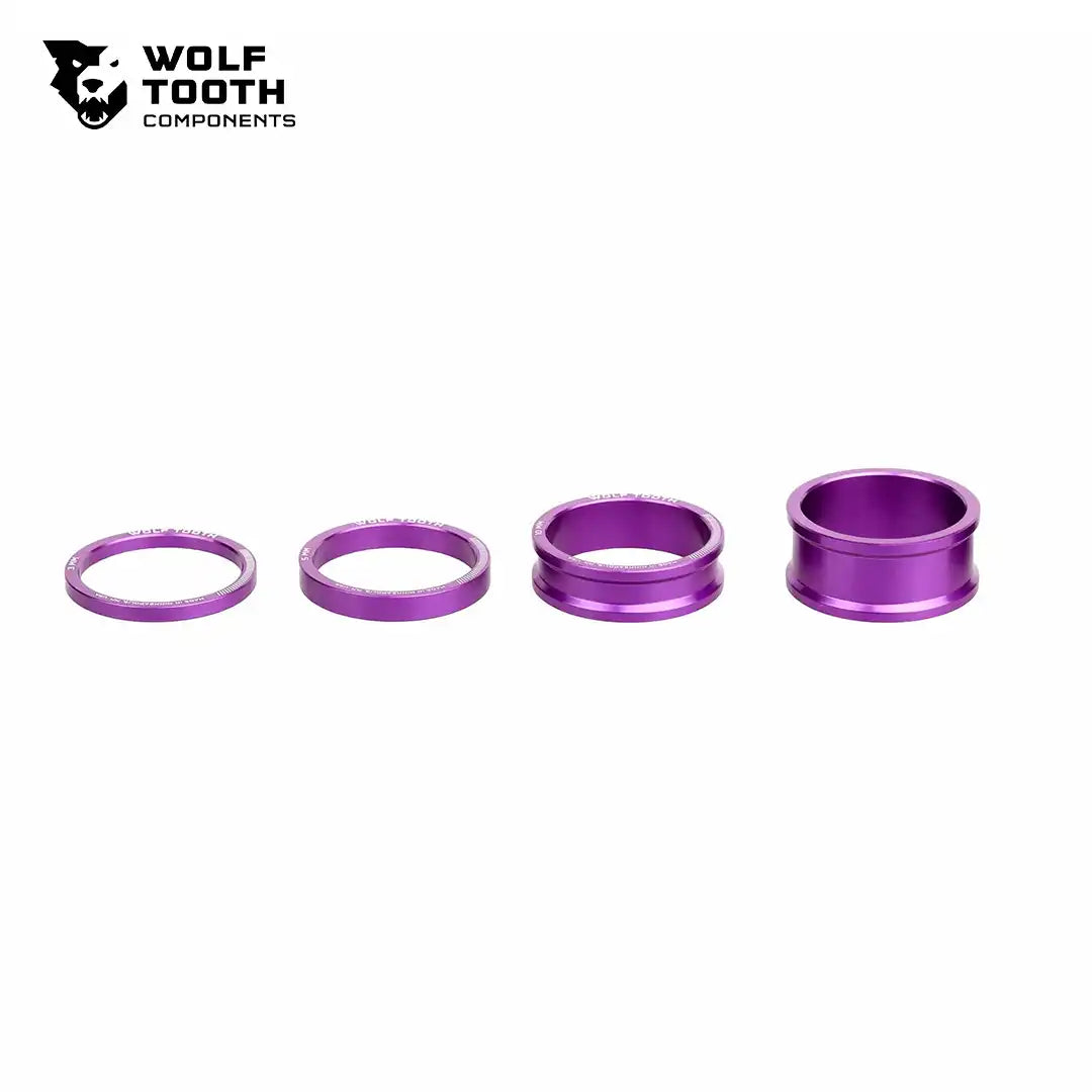 Wolf Tooth Precision Headset Spacer Kit 3, 5, 10, 15mm