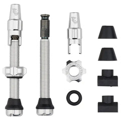 Wolf Tooth Tubeless Valve Stem Kit 44mm for Clik Valve （ウルフトゥース チューブレスバルブ クリックバルブ 44mm）シルバー