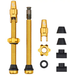Wolf Tooth Tubeless Valve Stem Kit for Clik Valve 60mm（ウルフトゥース チューブレスバルブ60㎜ クリックバルブ）ゴールド