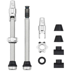 Wolf Tooth Tubeless Valve Stem Kit for Clik Valve 60mm（ウルフトゥース チューブレスバルブ60㎜ クリックバルブ）シルバー