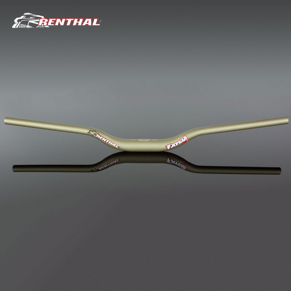 Renthal Fatbar 35mm MTB Handlebar Rise:40mm, Color:Gold（レンサル ファットバー 35mm MTBハンドルバー 40mmライズ、ゴールドカラー）