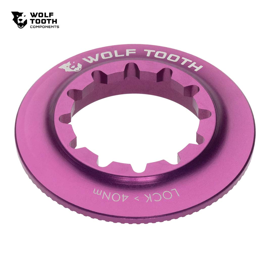 Wolf Tooth Centerlock ROTOR Lockring Internal Spline(ウルフトゥース センターロック ローター ロックリング インターナルスプライン) Purple