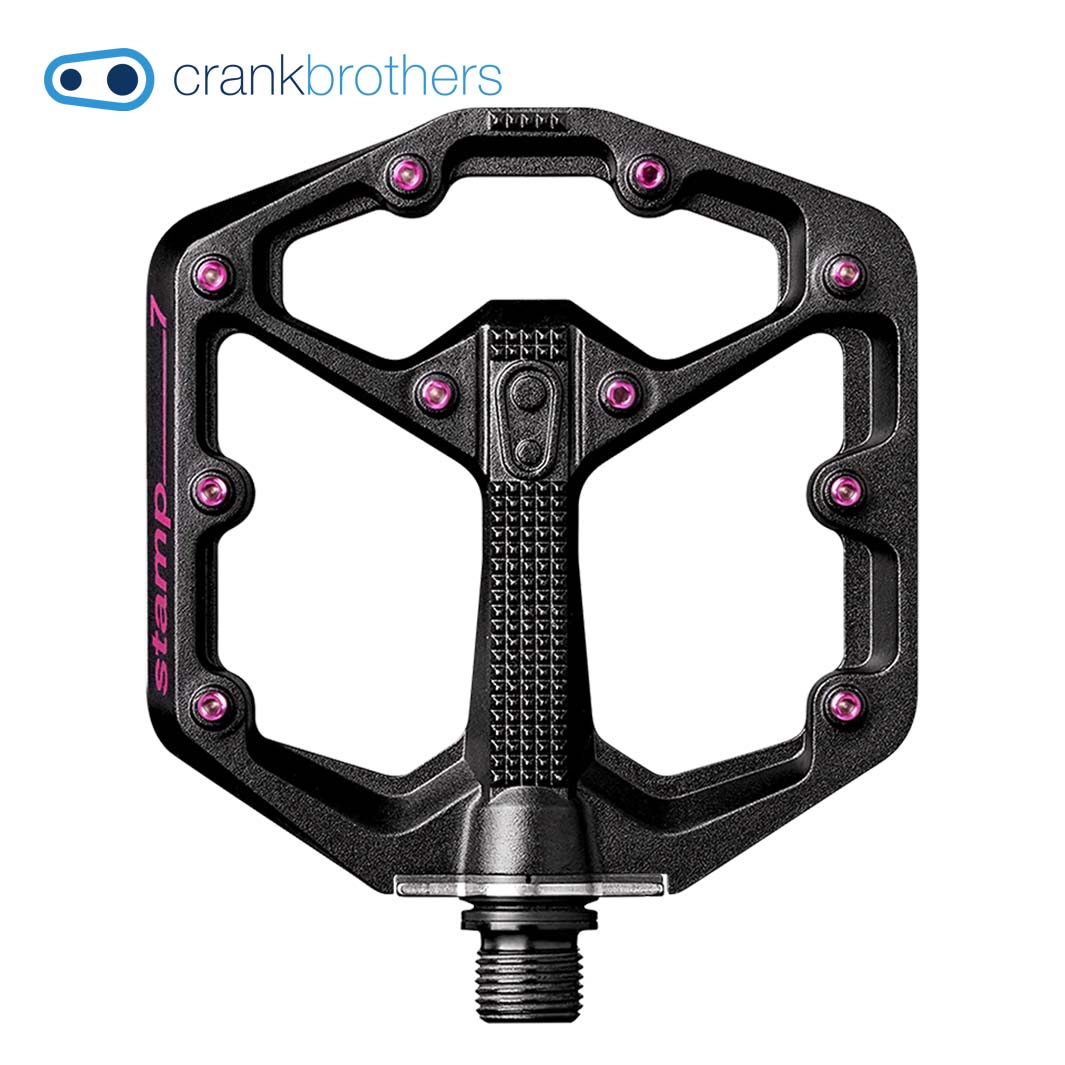 Crank brothers STAMP 7 Seagrave Edition（クランクブラザーズ  スタンプ 7 ペダル）ブラック/ピンク