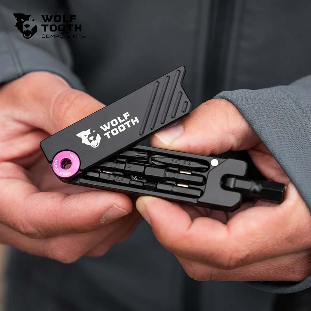 Wolf tooth 6-Bit Hex Wrench Multi-tool With Keychain（ウルフトゥース 6ビット ヘックスレンチ マルチツール キーホルダータイプ）