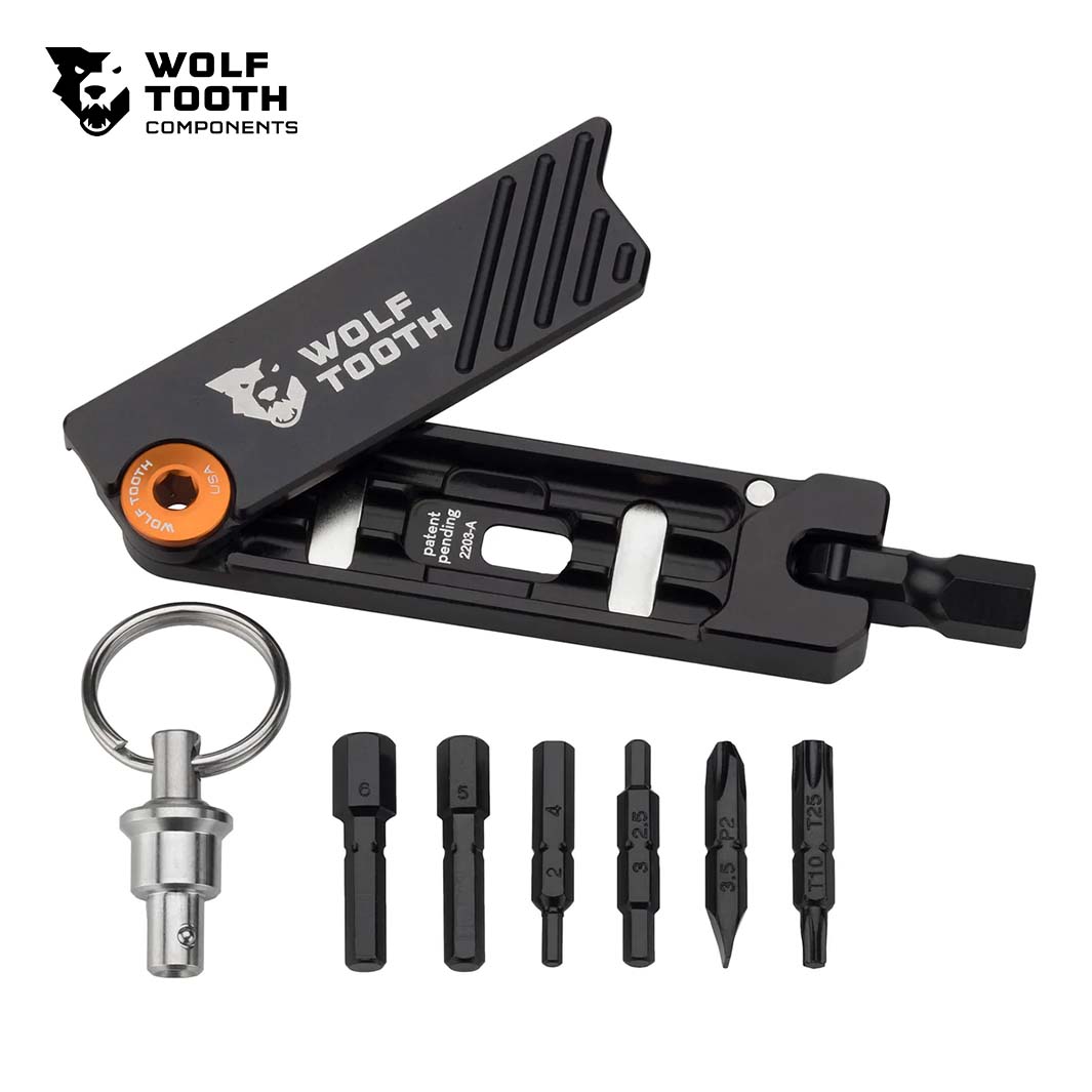 Wolf tooth 6-Bit Hex Wrench Multi-tool With Keychain（ウルフトゥース 6ビット ヘックスレンチ マルチツール キーホルダータイプ）